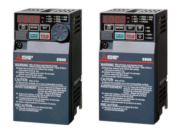 Variador de frecuencia Mitsubishi FR-E700 con control vectorial magnético y alto torque para aplicaciones industriales exigentes