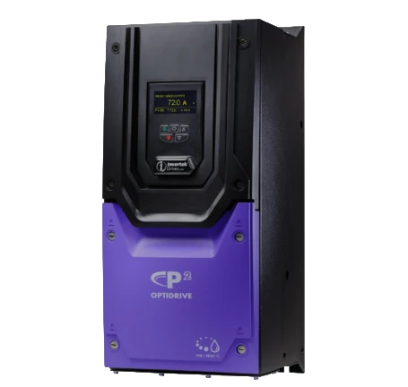 Variador de frecuencia Optidrive P2 de Sumitomo Invertek Drives con control vectorial y alto torque desde velocidad cero